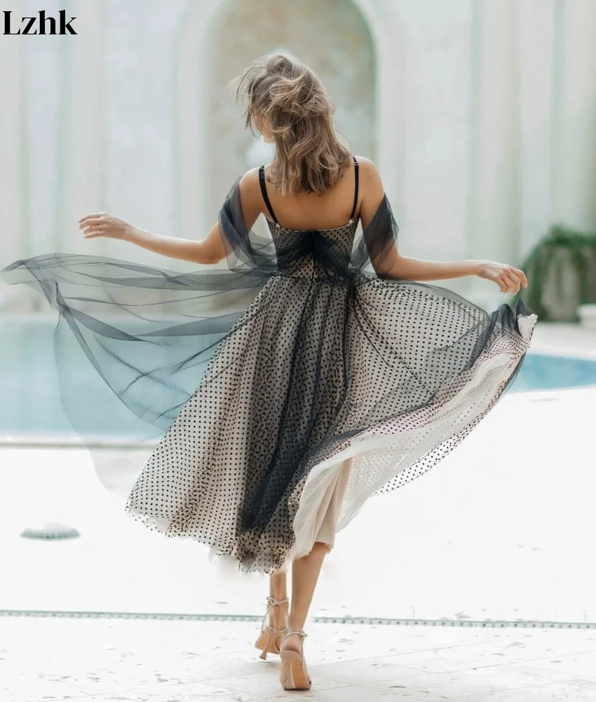 تخصيص مزاجه تول ألف خط السباغيتي الأشرطة المتدرج مساء اللباس حساسة الحبيب الشاي طول فساتين مناسبة مخصصة #2