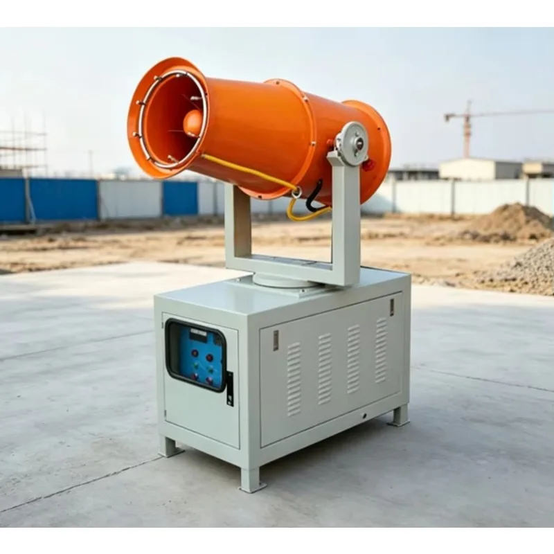 Efficient Fog Cannon Misting System with Automatic Swing Fan for Greenhouse Temperature Regulation