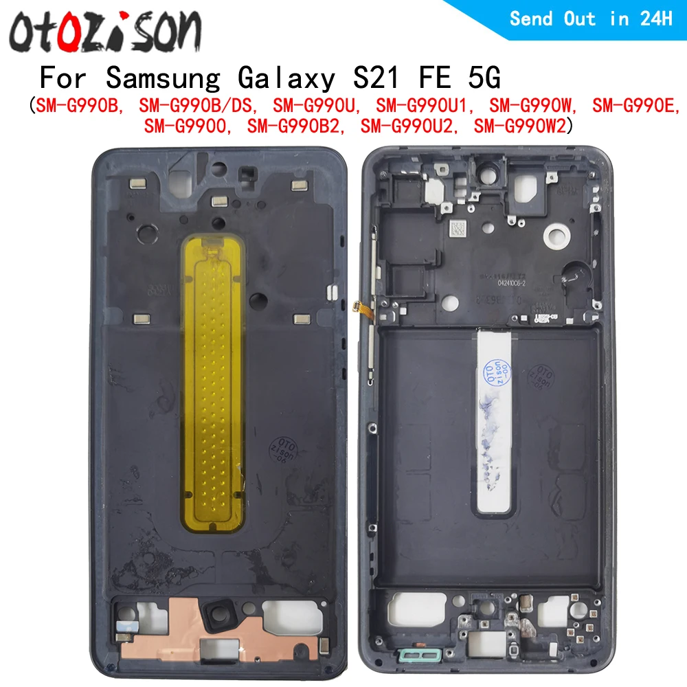 

Housing Middle Frame LCD Bezel Plate Panel Chassis For Samsung Galaxy S21 FE 5G SM-G990B, SM-G990B/DS Phone Middle Frame