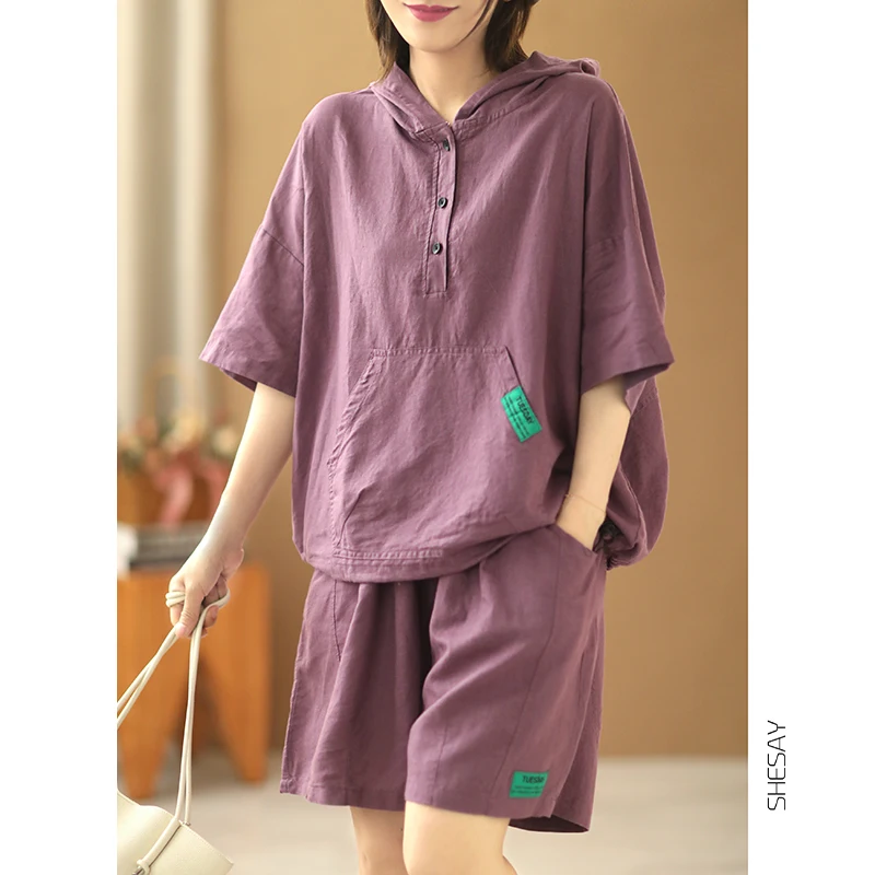 

Летний комплект Faion для женщин, маленький размер, высококачественная этикетка с буквами, состоящая из двух частей, из смеси хлопка, удобный повседневный комбинированный наряд