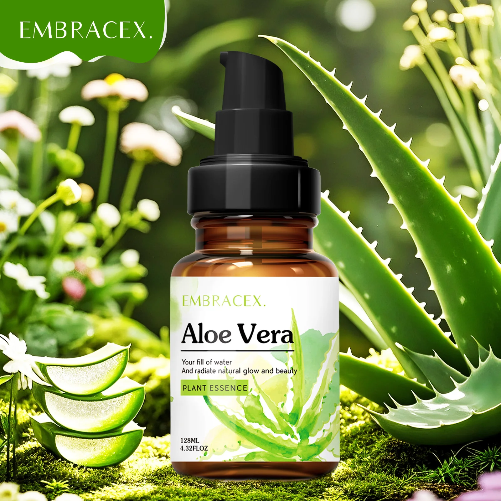 128 ml Aloe Vera-Öl, ätherische Öle, Massageöl, Hautpflege, Haarpflege, Nagelpflege, natürliche Inhaltsstoffe, Geschenk für Freunde/Eltern