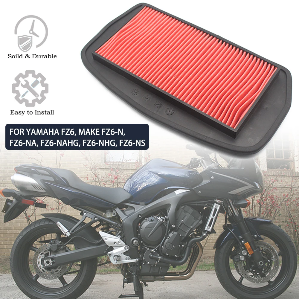 For Yamaha FZ6 FZ6N FZ6NA FZ6NAHG FZ6NHG FZ6NS 600S 600N Motorcycle Engine Air Intake Filter Cleaner Air Filter Element