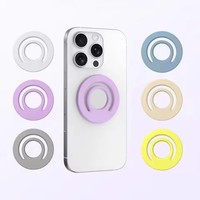 Magnetic Silicone Stand Finger Ring Car Phone Holder for iPhone 16 15 14 Pro Max Samsung S25 Ultra Xiaomi Phone Accessories