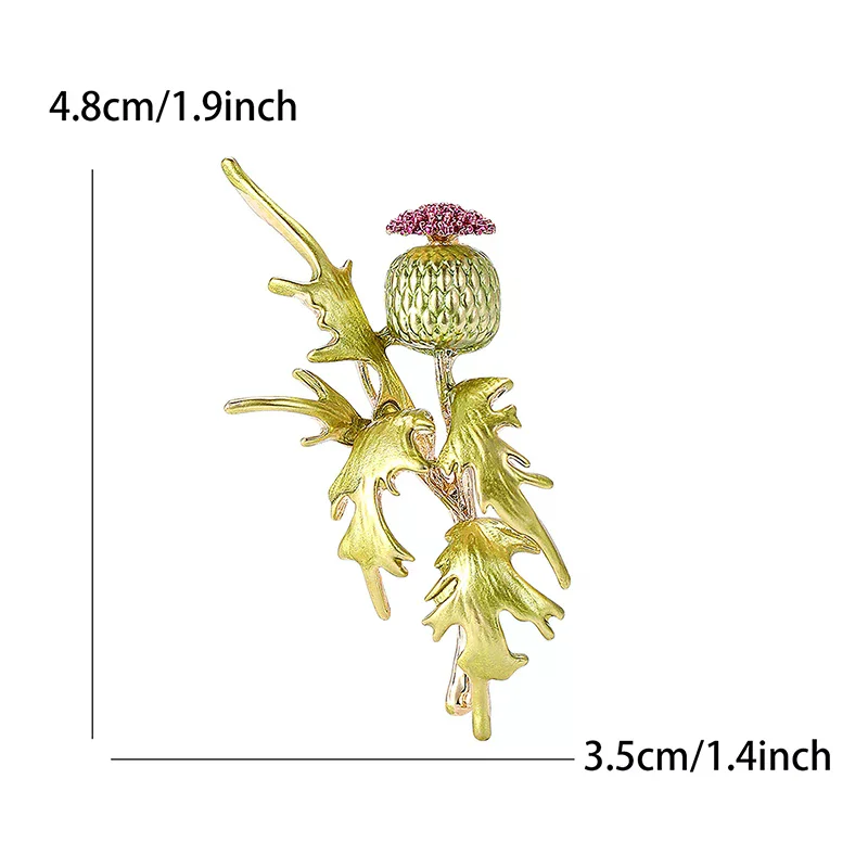 حساسة دبوس بروش حجر الراين الأخضر Primrose بروش للنساء معطف صغير طازج سترة الصدار دعوى دبابيس مجوهرات هدايا #5