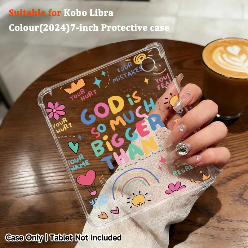 Slim transparent Kindle/Kobo case For 2024 Kobo Libra/Clara,Kindle