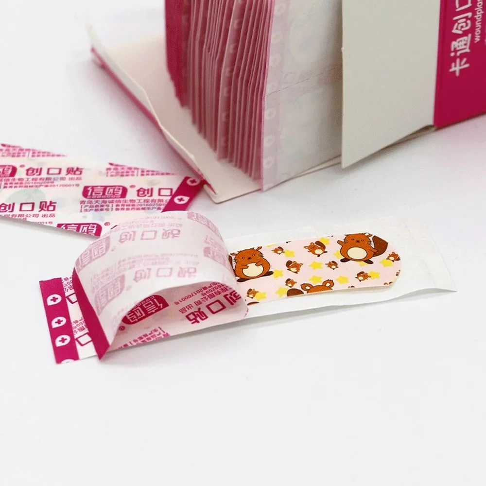 100 Pcs/lot Transparent Medical Patch Waterproof Wound Bandages Cute Breathable First Band Aid Medical Adhesive for Kids