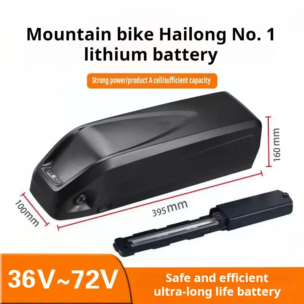 

Совершенно новый аккумулятор 36 В 48 В 52 В 60 В 72 В Hailong для электрического велосипеда из полиэстера DP-9, BMS 21700, литий-ионный аккумулятор, прочный 50 Ач