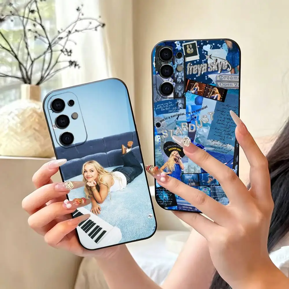 Pop Singer Freya Skye gift Phone Case For Samsung S25,S24,S21,S22,S23,S30,Ultra,S20,Plus,Fe,Soft Silicone Black Cover