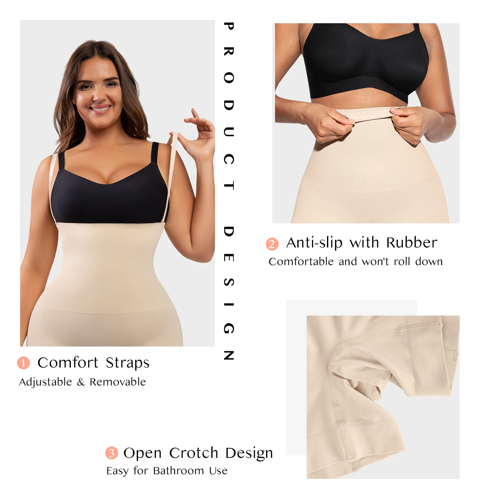 Feelingirl Shapewear Butt Lifting Shorts for Women Tummy Control Panties Thigh Slimmer recycled environmentally friendly