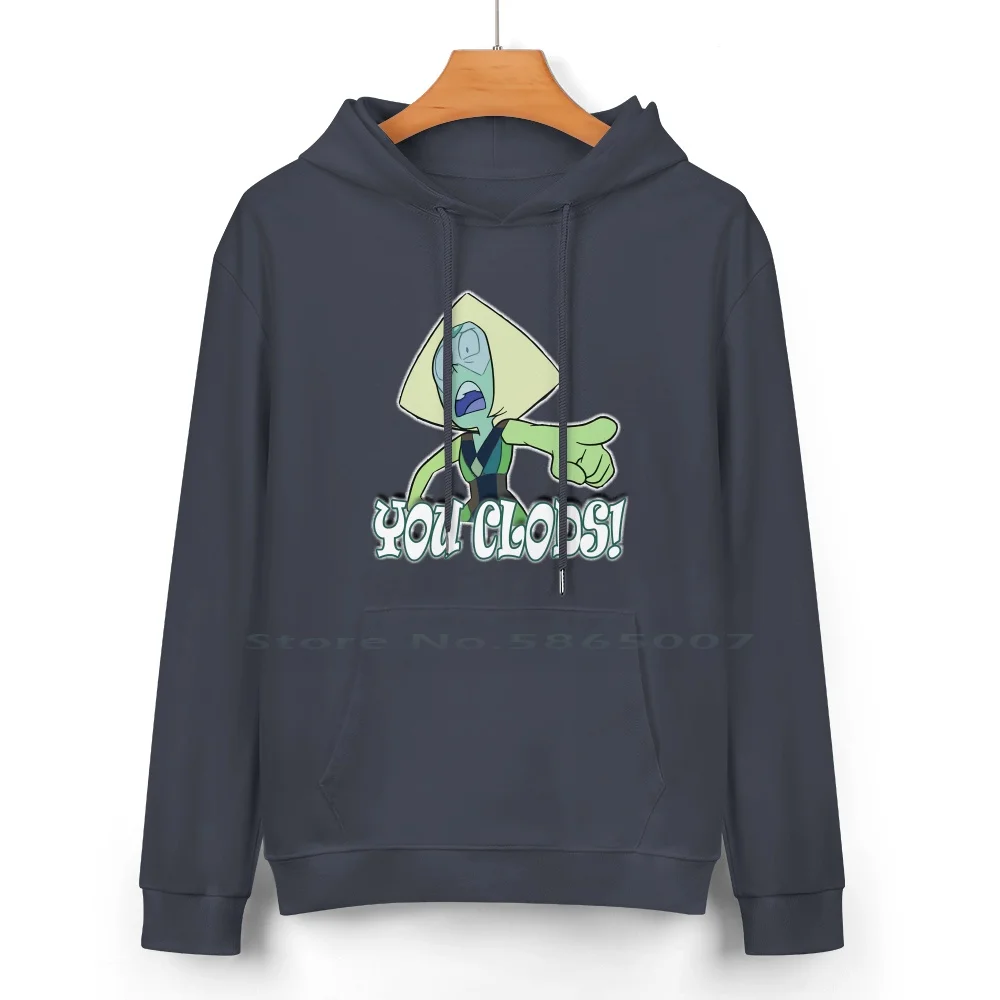 Peridot-Clods! Pure Cotton Hoodie Sweater 24 Colors Peridot Steven Universe Cartoon Rebecca Sugar Pendelton Ward 100% Cotton