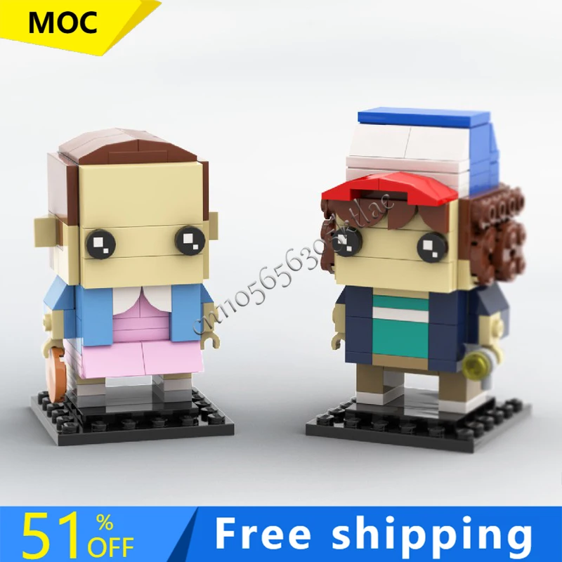 

Набор строительных блоков 214Parts MOC: Коллекция знаменитых персонажей из фильмов, конструктор для сборки, игрушки для детей, подарок на день рождения