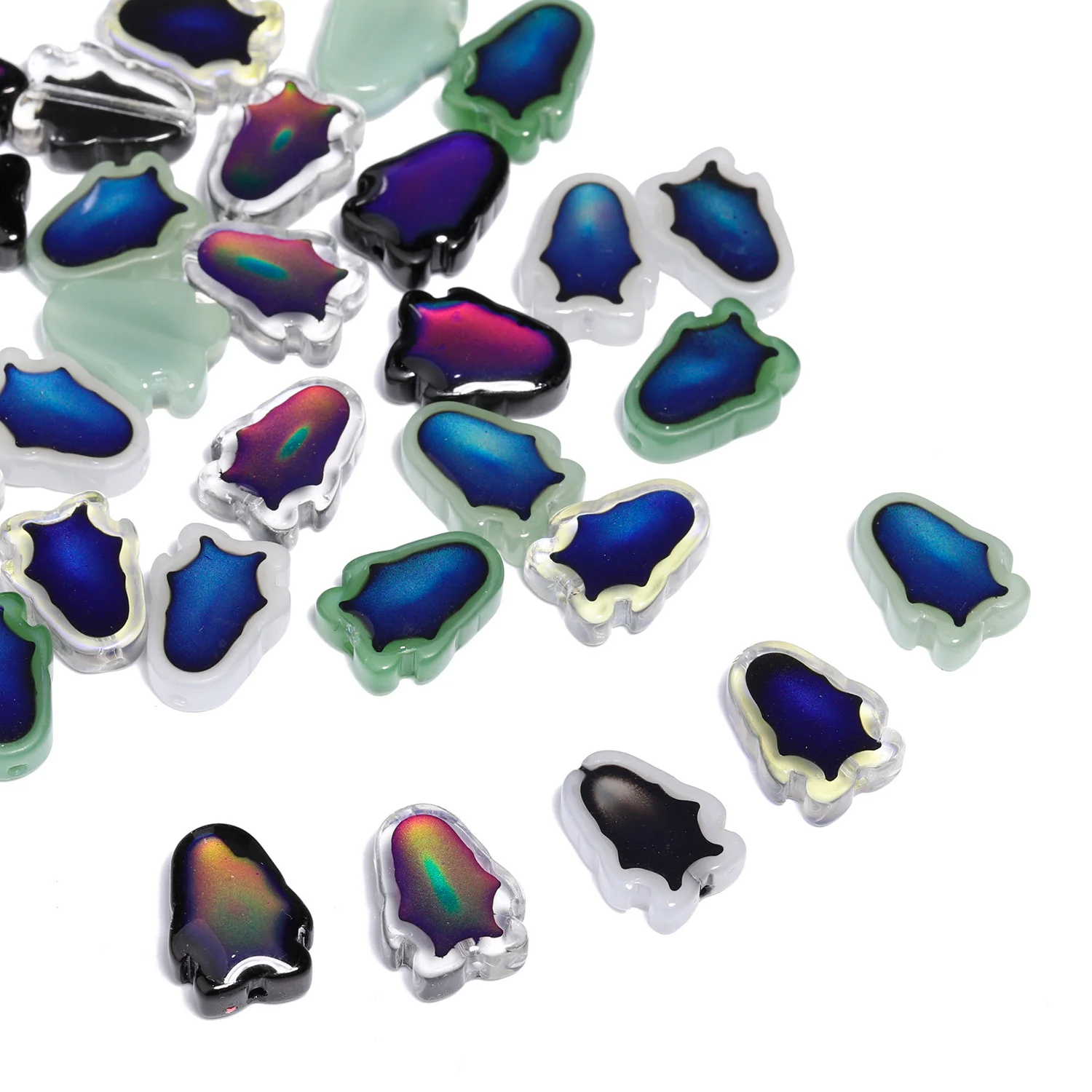 11x13/15mm Penguin and Starfish Temperature Sensitive Color Changing Lampwork Beads Loose Spacer Beads for Jewelry Making