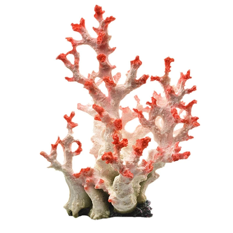 Aquarium Coral Ornaments DIY Fish for Tank Decoration Artificial Large Plant Resin Ornament Eco-friendly Safe and Harmle