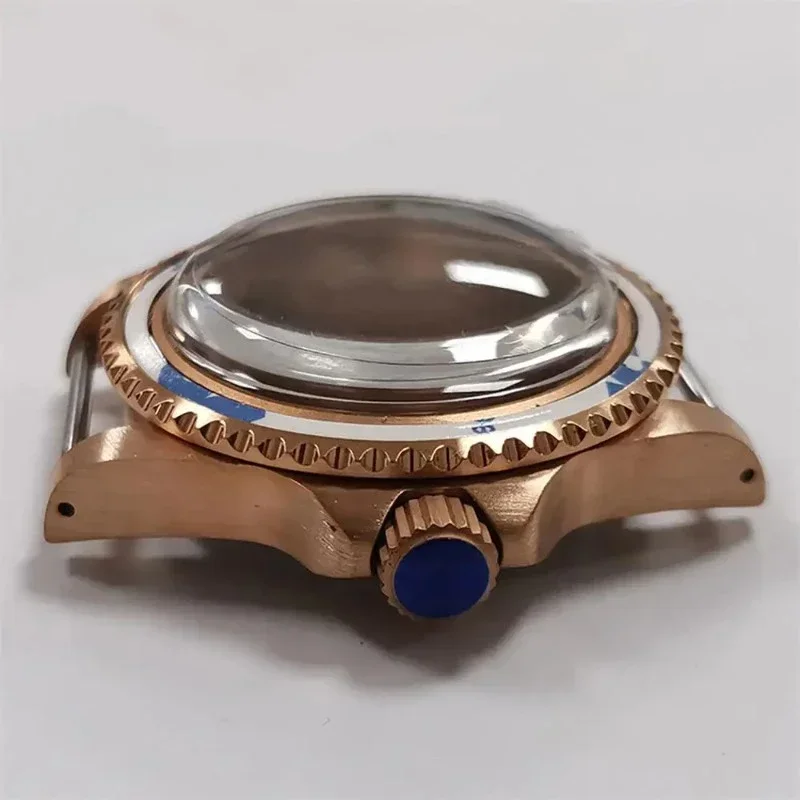 39.5 มม.สแตนเลส PVD ชุบกรณีนาฬิกา Vintage แบบสองทิศทางการหมุนสําหรับ SUB GMT NH35/36 การเคลื่อนไหวอุปกรณ์เสริมอะไหล่