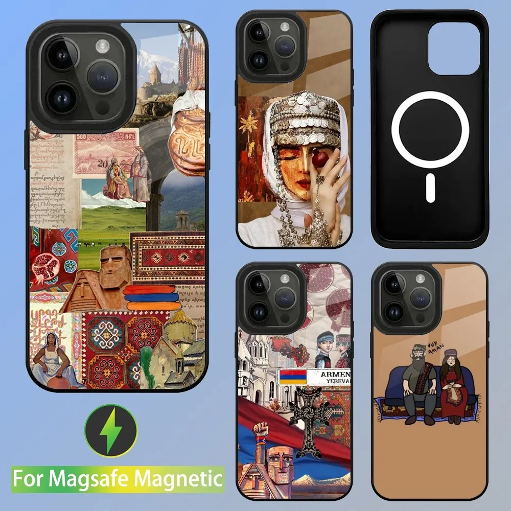 

Armenian genocide 1915 Phone Case For iPhone 15,14,13,12,11,Plus,Pro,Max Mini Magsafe Magnetic Wireless Charging