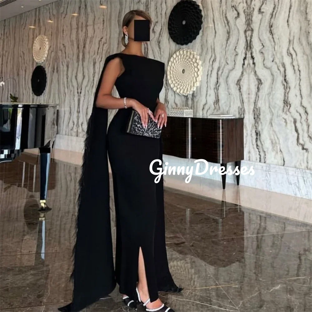 

Customized Women'S Evening Dresses Scoop Neckline Prom Dresses A-Line Floor-Length Wedding Party Dress Beadings Vestidos De Fest