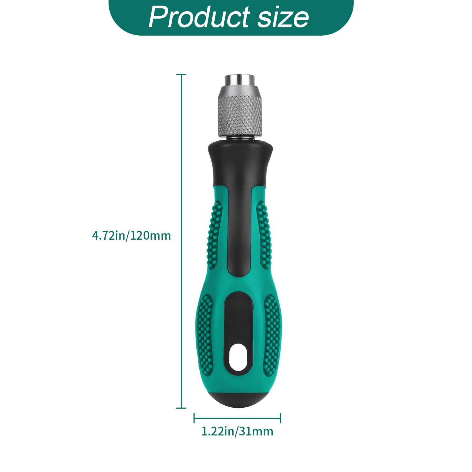 HobbyPark 6.35mm Self-Locking Bit Holder Mini Handle for 1/4