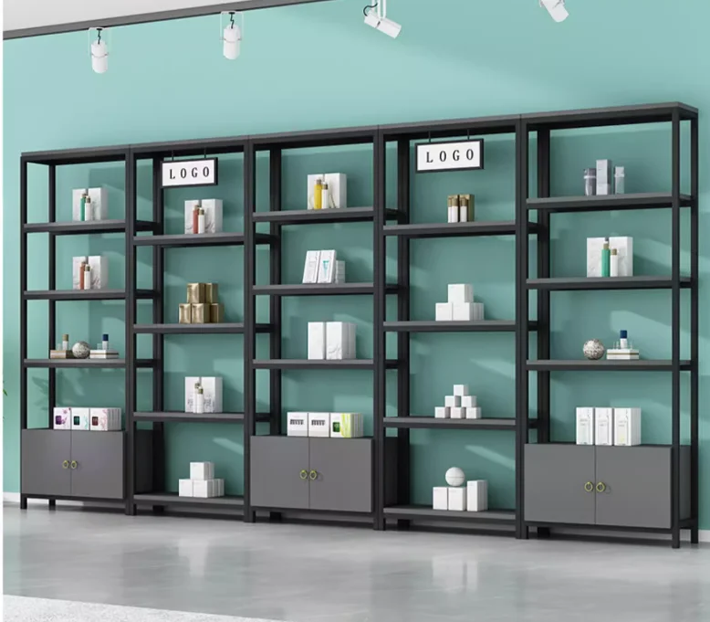 Shelf sample cosmetics and beauty salon products display rack