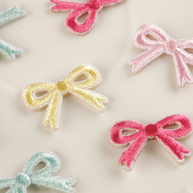 12 Stück selbstklebende, niedliche Aufbügelpatches für Kleidung, bestickte kleine Aufnäher, Aufkleber-Set für Mädchen, zum Nähen, Stoff-DIY – Detail 3