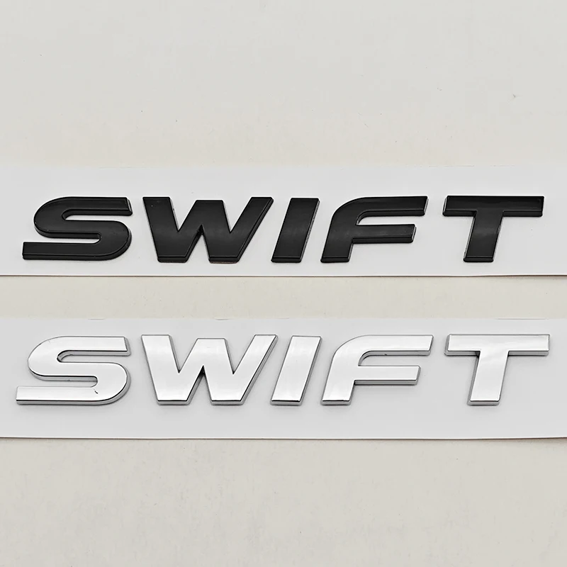 

For SUZUKI Swift ABS Car Front Emblem Rear Trunk Logo 3D Badge Sticker Modified Letter Decoration