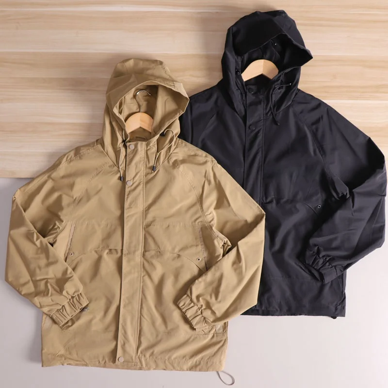 

Уличная ветрозащитная водонепроницаемая повседневная мужская куртка с капюшоном, весенне-осенняя рабочая одежда, пальто на молнии с подкладкой Fce