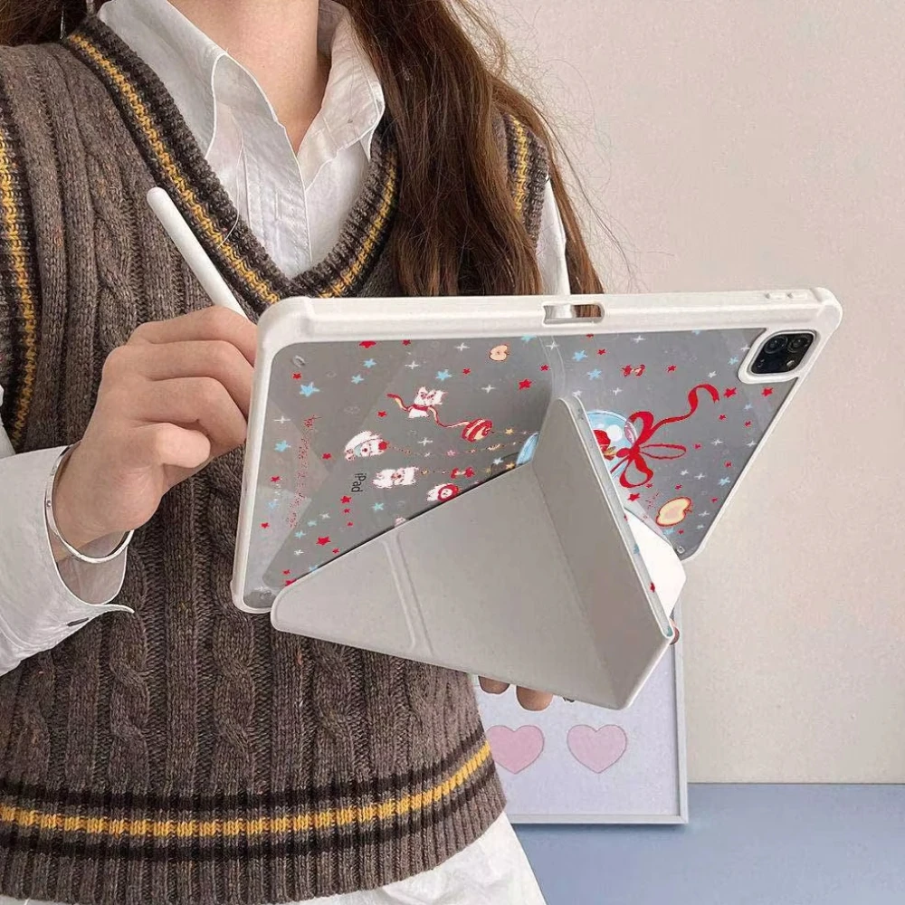 حافظة لجهاز iPad A16 11th 2025 10.2 9th 8th 7th Generation Pro 11 13 2024 12.9 غطاء حامل القلم الرصاص Funda لجهاز iPad Air 5 4 13 11 1 2 #4