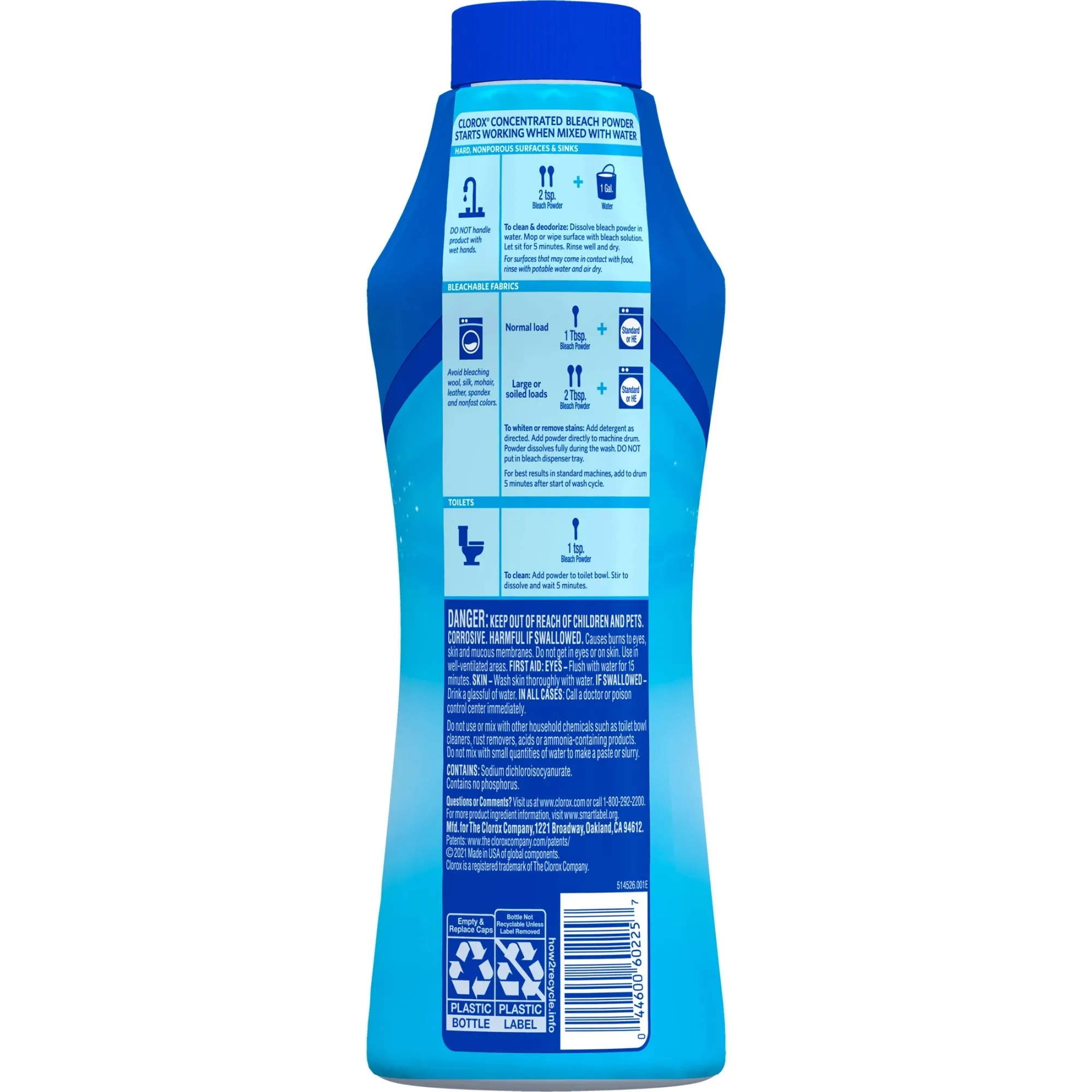 Polvere di candeggina concentrata, 21,1 oz