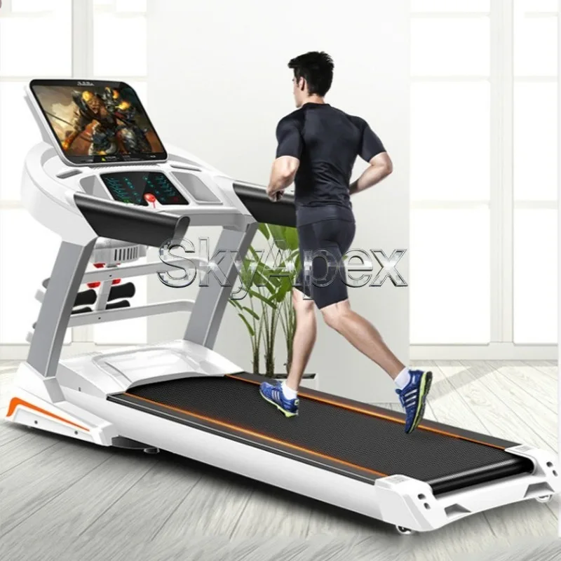 Foldable Compact Home Treadmill Multifunctional Silent Indoor Running Machine for Family Gym Daily Cardio Fitness Training