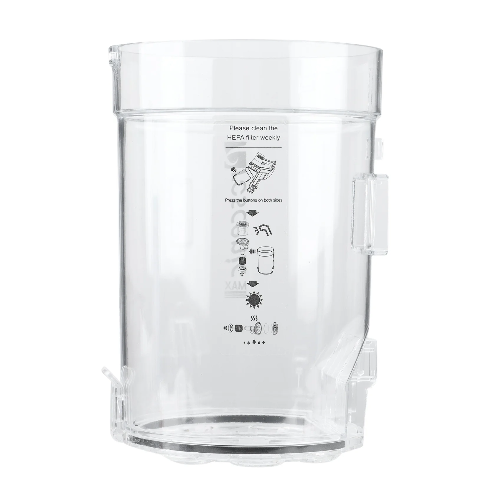 استبدال الملحقات الساخنة مناسب لدلو الغبار للمكنسة الكهربائية الروبوتية Proscenic P10 P11 (باستثناء مجموعة الفلتر)