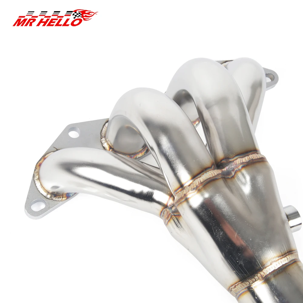 For 01-05 HONDA CIVIC DX/LX D17 1.7 EM2/ES1 Stainless Racing Manifold Header Exhaust