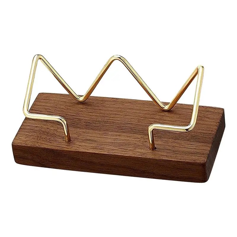 

Wooden Card Holder Multipurpose Desk Business Card Holder Business Card Display Holder Creative Business Card Organizer Desk