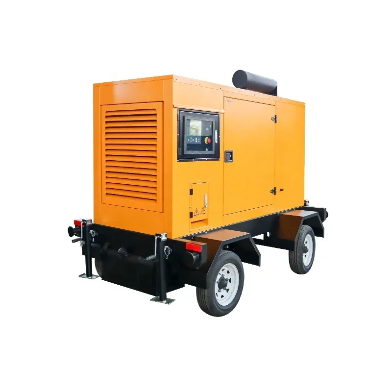 Hot sale 50kva super portable factory cheap price trailer diesel generator backup generator for home us