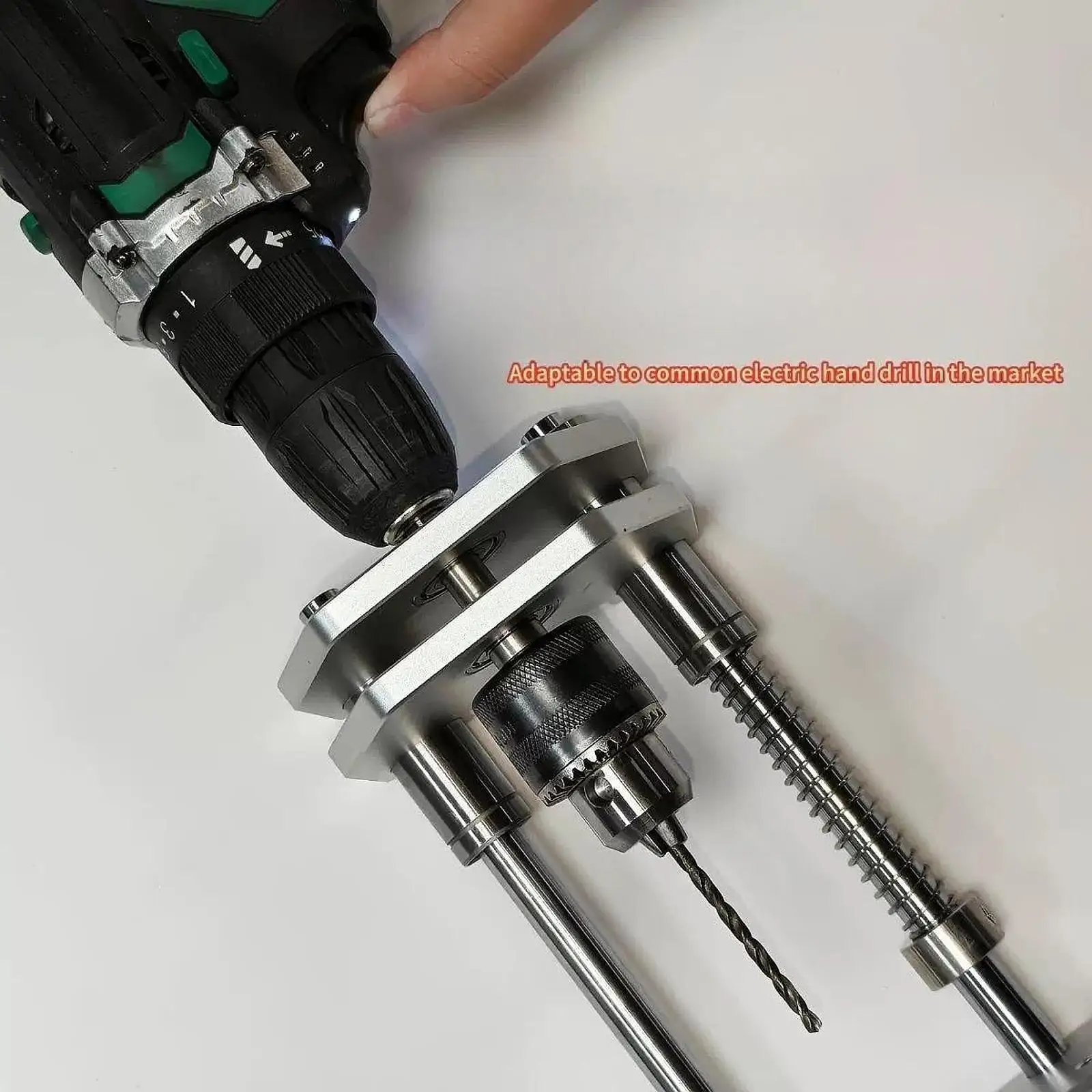 Drillling Guide Silver Supplies for Woodworking Stable Precision Spare Easy to Install Accurate Solution Versatile Accessory