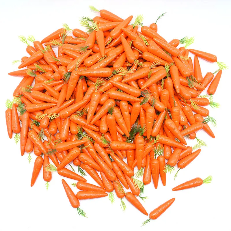 10-100Pcs Artificial Foam Carrot Easter Decoration Simulation Mini Carrots Fake Vegetables For Easter Birthday Party Home Decor