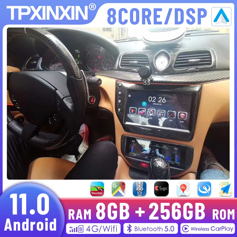 

2 DIN Android 9. 0 8 + 11,0G для Maserati GTGC грантуризма 256-2007 мультимедийный плеер стерео GPS-навигация радио головное устройство Carplay