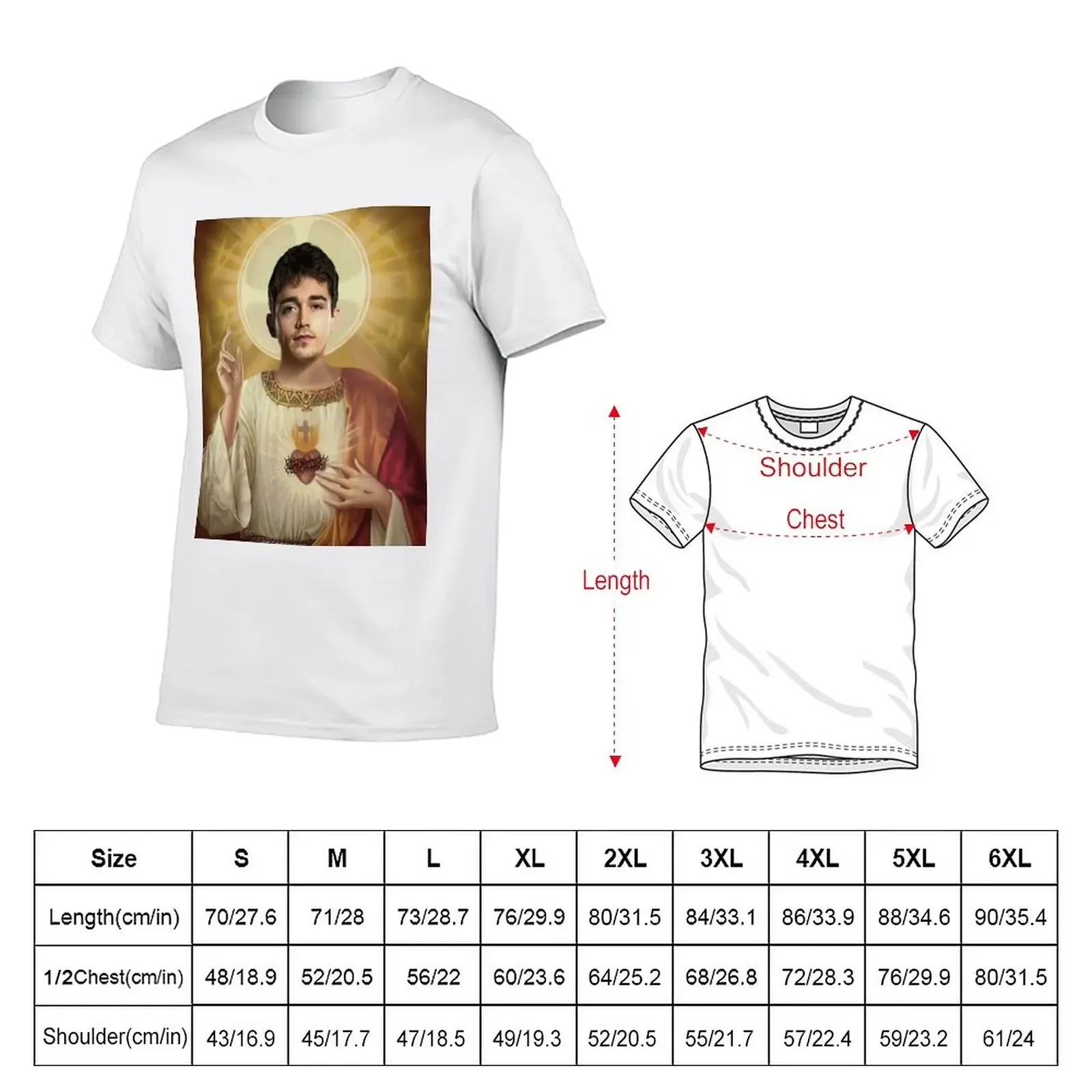 Charles Leclerc God T-Shirt hippie clothes tees blanks Short sleeve tee men