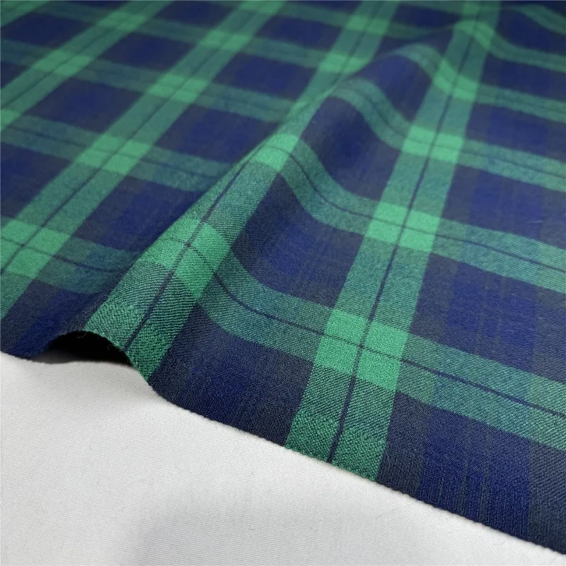 

Plaid Wool Fabric Fashion Clothing Designer Spring Autumn Dress Suit Material for Diy Sewing Cloth By The Meter