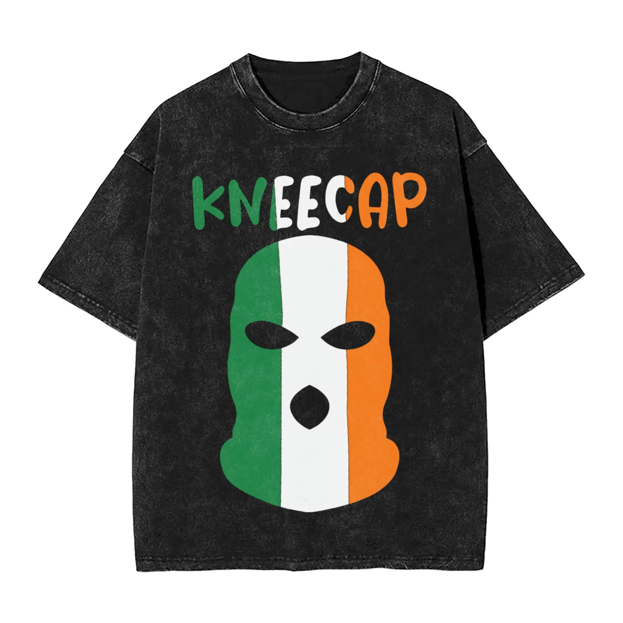 KneeCap Belfast Irish Gaeilge Republican T Shirt Hip Hop Washed Short Sleeve Harajuku T-Shirt Novelty Men Women Streetwear Tees