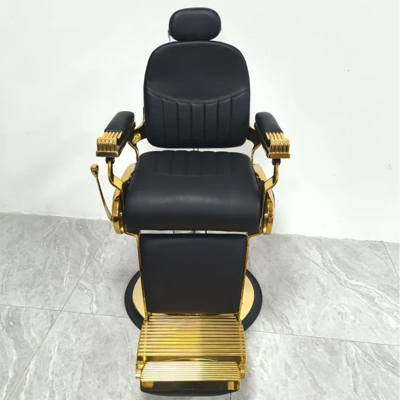 

High-end gold shaving chair