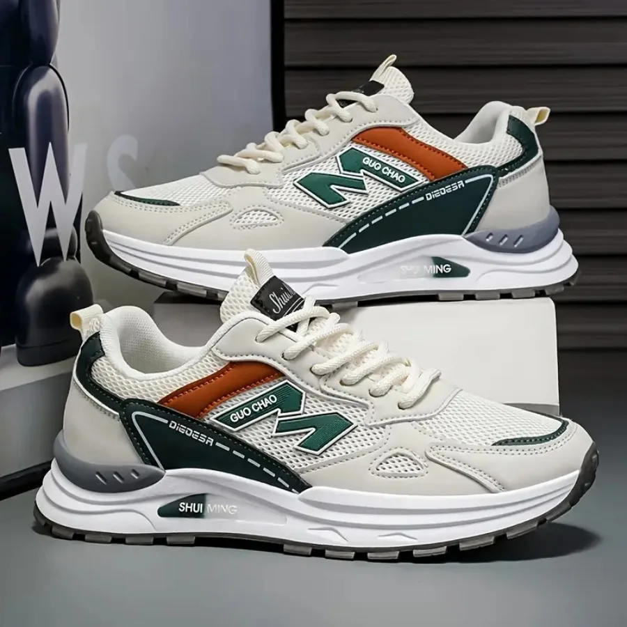 

Мужские летние новые дышащие кроссовки из сетки, модные, нескользящие, повседневные, в стиле Форреста Гампа