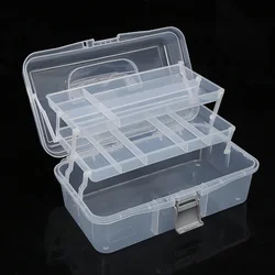 Portable Nail Art Decoration Storage Box Rhinestone Nail Polish Organizer Container Case Nail Display Manicure Stand