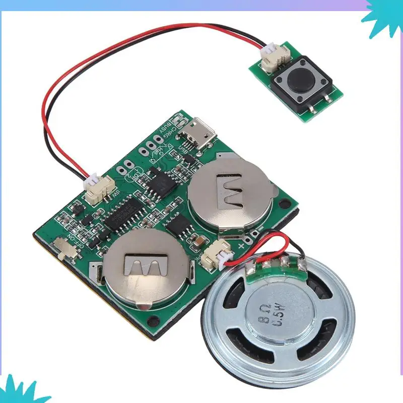 ABZW 2X 記録可能なサウンドモジュールボタン制御サウンドチップ 8 メートル MP3 WAV 音楽音声プレーヤープログラマブルボードとスピーカー