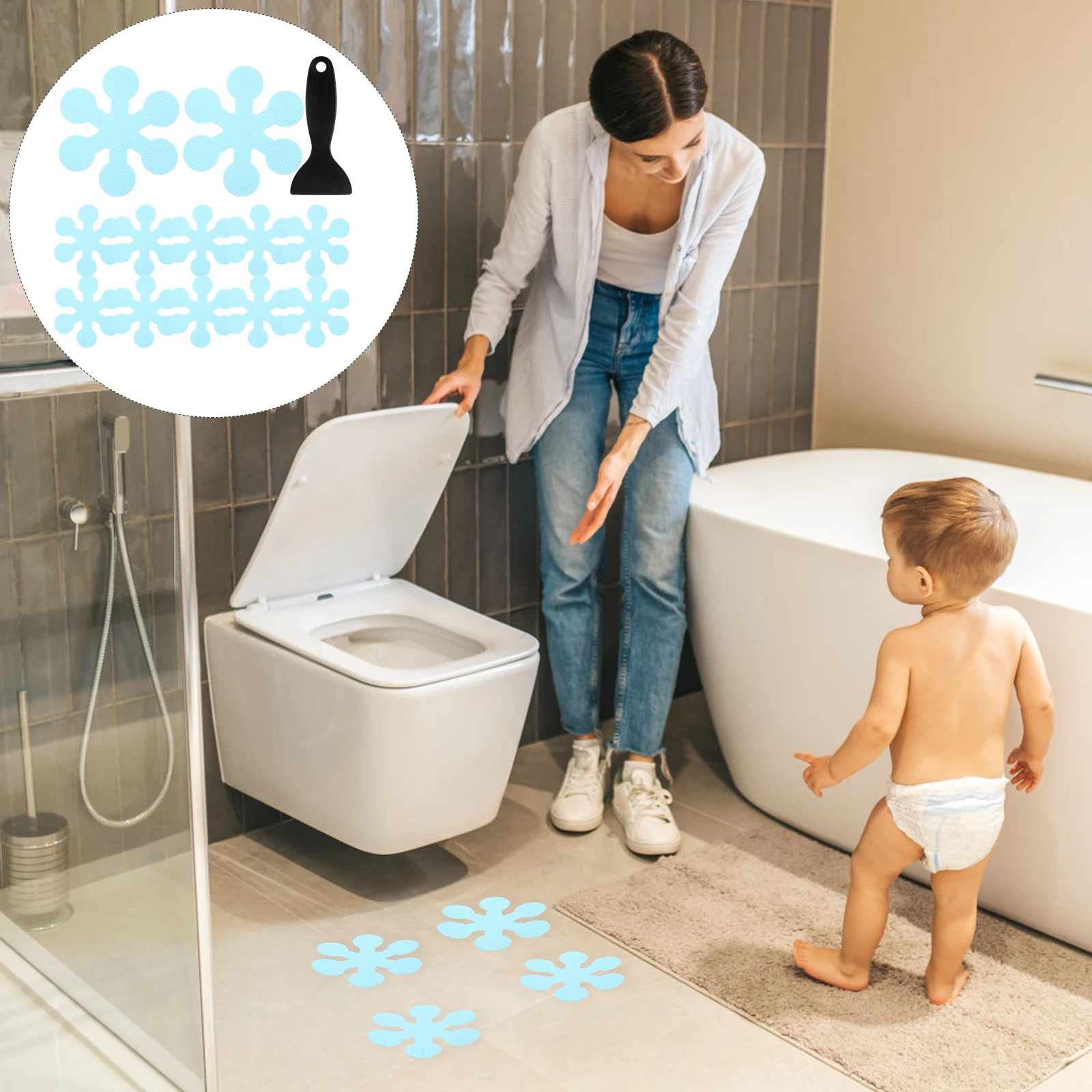 

Non-slip Stickers Bathtub for Anti Tape Bathroom Shower Decals Strips Safety Take