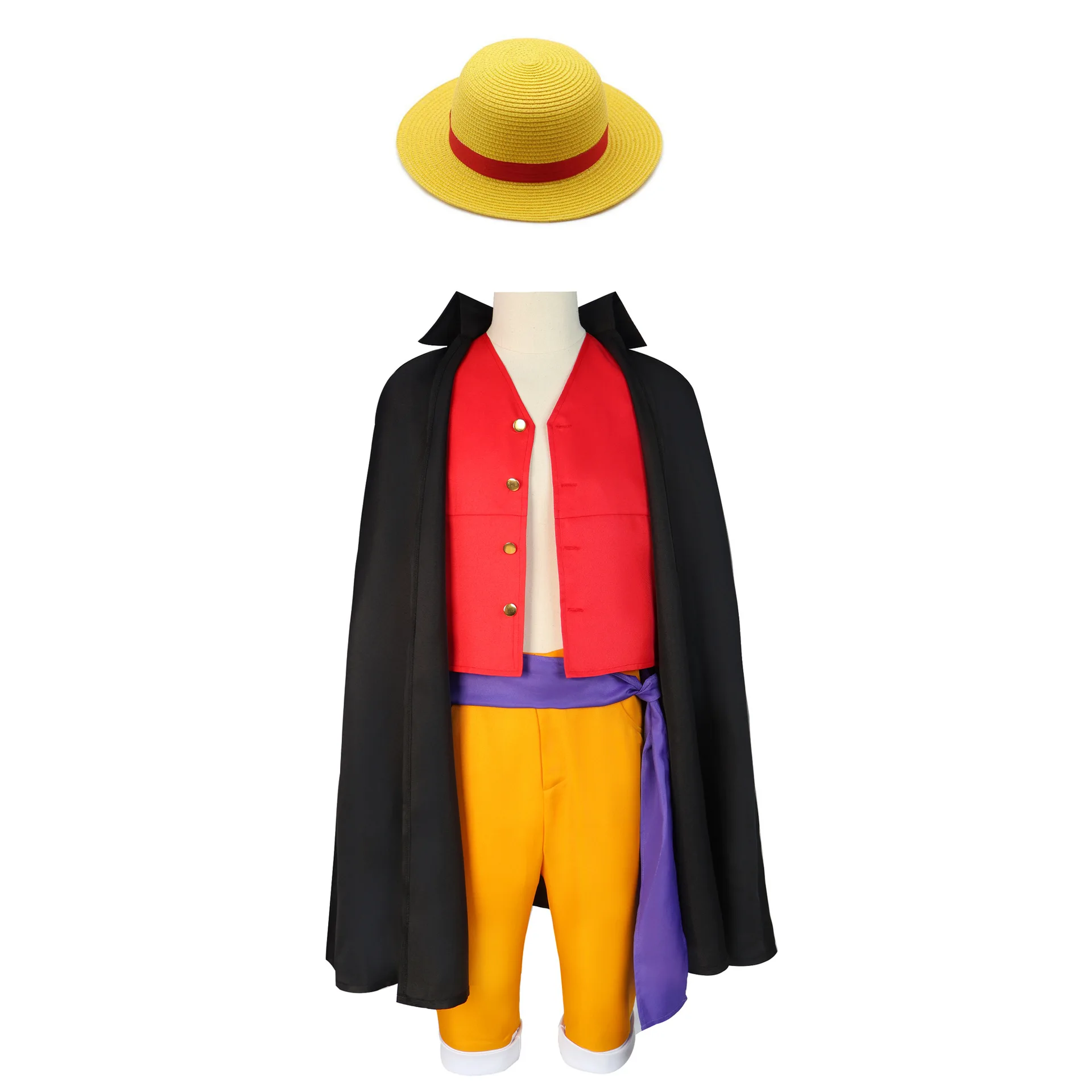 

Luffy Cosplay Costume Two Years Later, Second-generation Straw Hat Luffy Cosplay Outfit From The Onigashima Arc In Wano Country