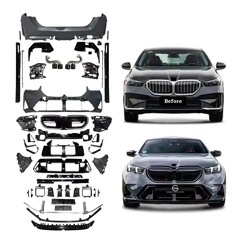 

G60 M5 Body Kits For BMW 5 Series G60 G68 Upgrade To M5 Body Kit LED Car Grill Side Skirts M5 Front Rear Car Bumper