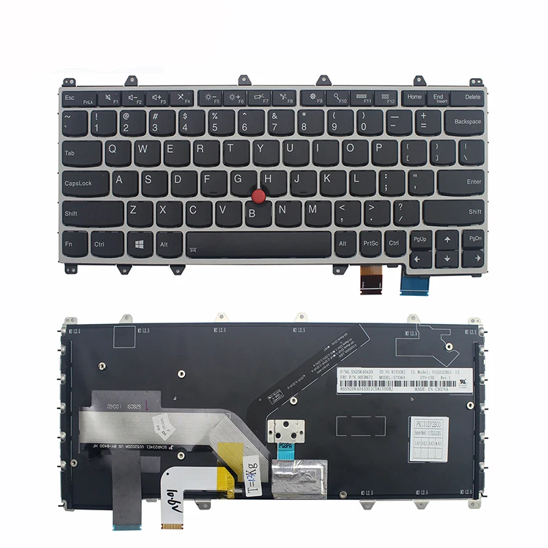 New Original English Backlit keyboard for LENOVO ThinkPad Yoga 260 370 X380 01EN427 01HW575 01HW615 01HX100 01HW655 US