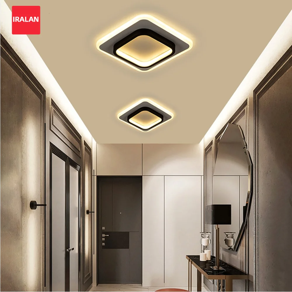 Easy Install Square LED Ceiling Lights Energy Saving Soft Light Contemporary Home Ceiling Lamp Luster Indoor Lighting Fixtures