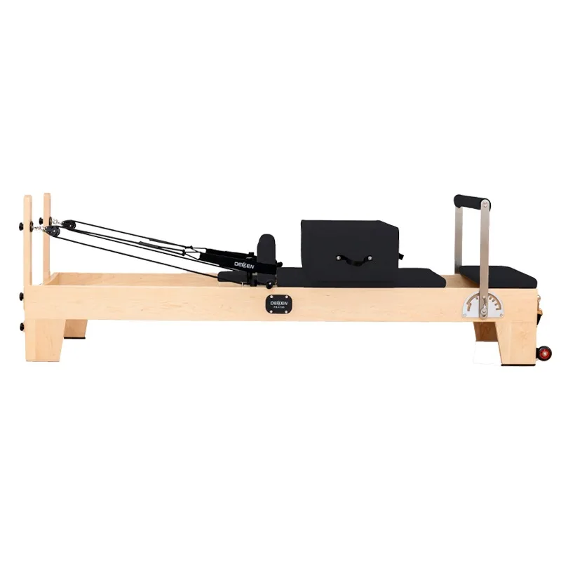 YTYIN Pilates Maple Reformer, personalisierte Anpassung, verstellbares, tragbares und langlebiges Pilates-Kernbett