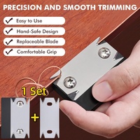 Trimming Knife+Blade Set Trimmer Wood Chamfering Fillet Scraper Board Deburring Tool Woodworking Edge Corner Planer Edge Banding
