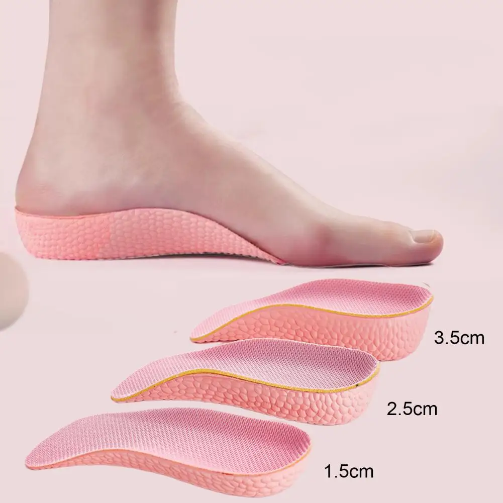 2 Pairs Booster Insole Orthopedic Height Insoles Arch Support Heightening Insoles Inserts for Women Men